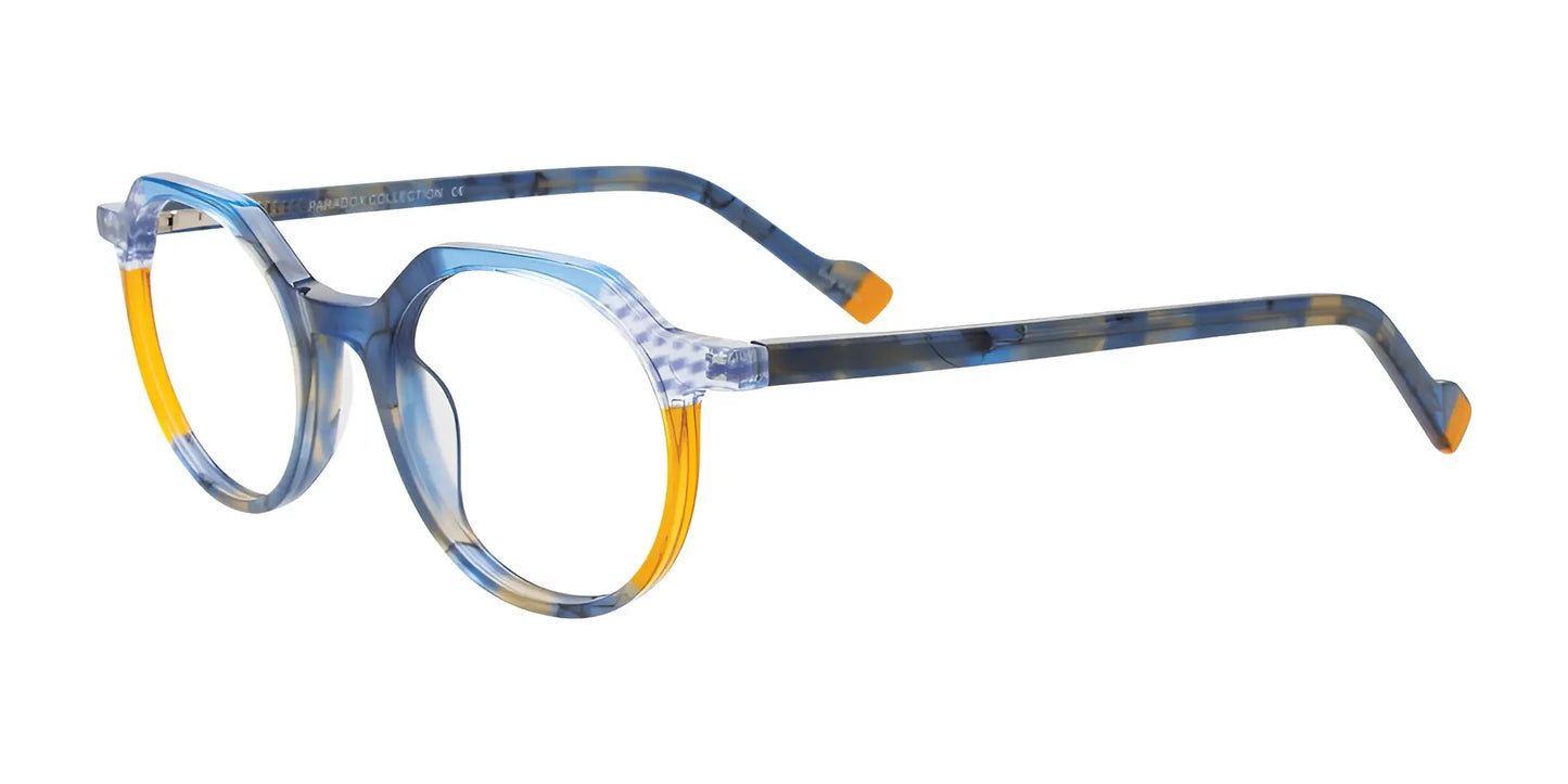 Paradox P5096 Eyeglasses Multicolor Multipattern Blue & Amber