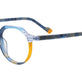 Multicolor Multipattern Blue & Amber /