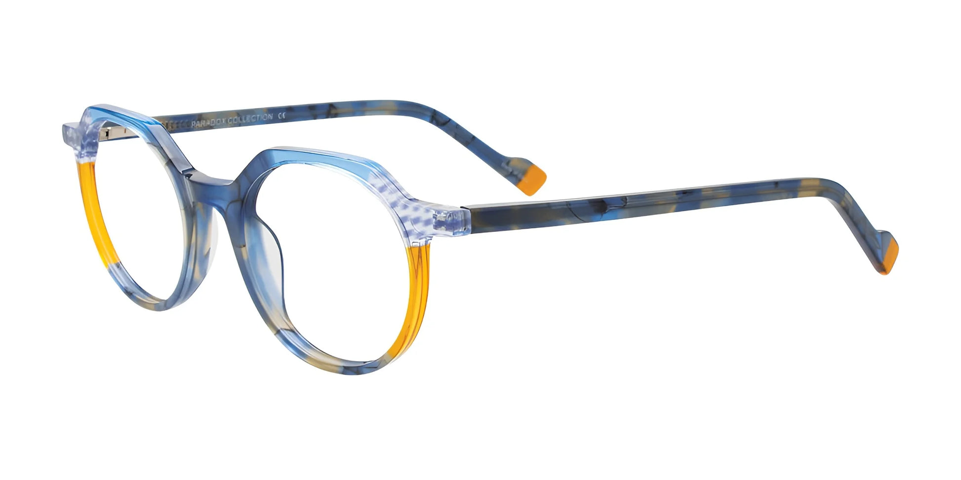 Paradox P5096 Eyeglasses Multicolor Multipattern Blue & Amber /