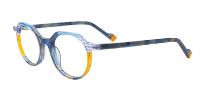 Paradox P5096 Eyeglasses Multicolor Multipattern Blue & Amber