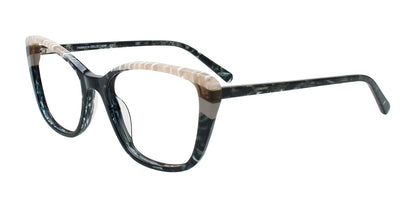 Paradox P5097 Eyeglasses Black & Transparent Marble Black