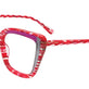 Crystal With Red Pattern & Grey
