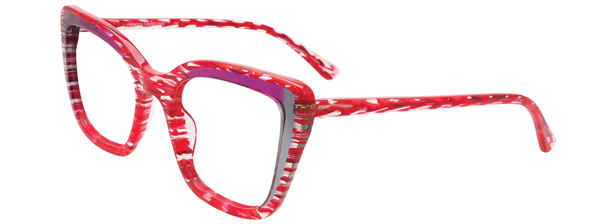 Paradox P5098 Eyeglasses Crystal With Red Pattern & Grey