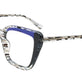 Crystal With Black Pattern & Blue
