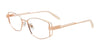 Paradox P5100 Eyeglasses | Size 54 / Pink Gold & Beige