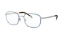Polo PH1194 Eyeglasses | Size 53 / Blue On Matte Silver