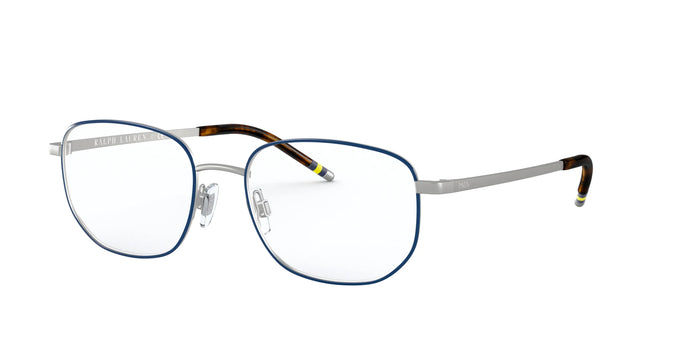 Polo PH1194 Eyeglasses | Size 53 / Blue On Matte Silver