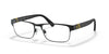 Polo PH1203 Eyeglasses | Size 53 / Matte Black On Shiny Black