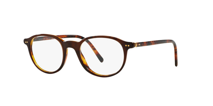 Polo PH2047 Eyeglasses | Size 48 / Shiny Brown On Yellow Havana