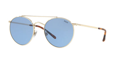 Polo PH3114 Sunglasses Shiny Pale Gold / Light Blue