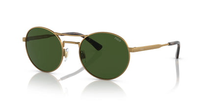 Polo PH3142 Sunglasses Semishiny Brass / Bottle Green