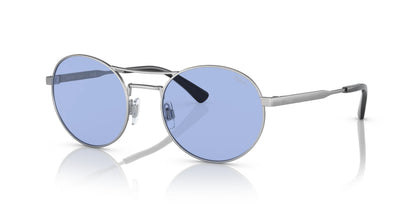Polo PH3142 Sunglasses Semishiny Silver / Light Blue