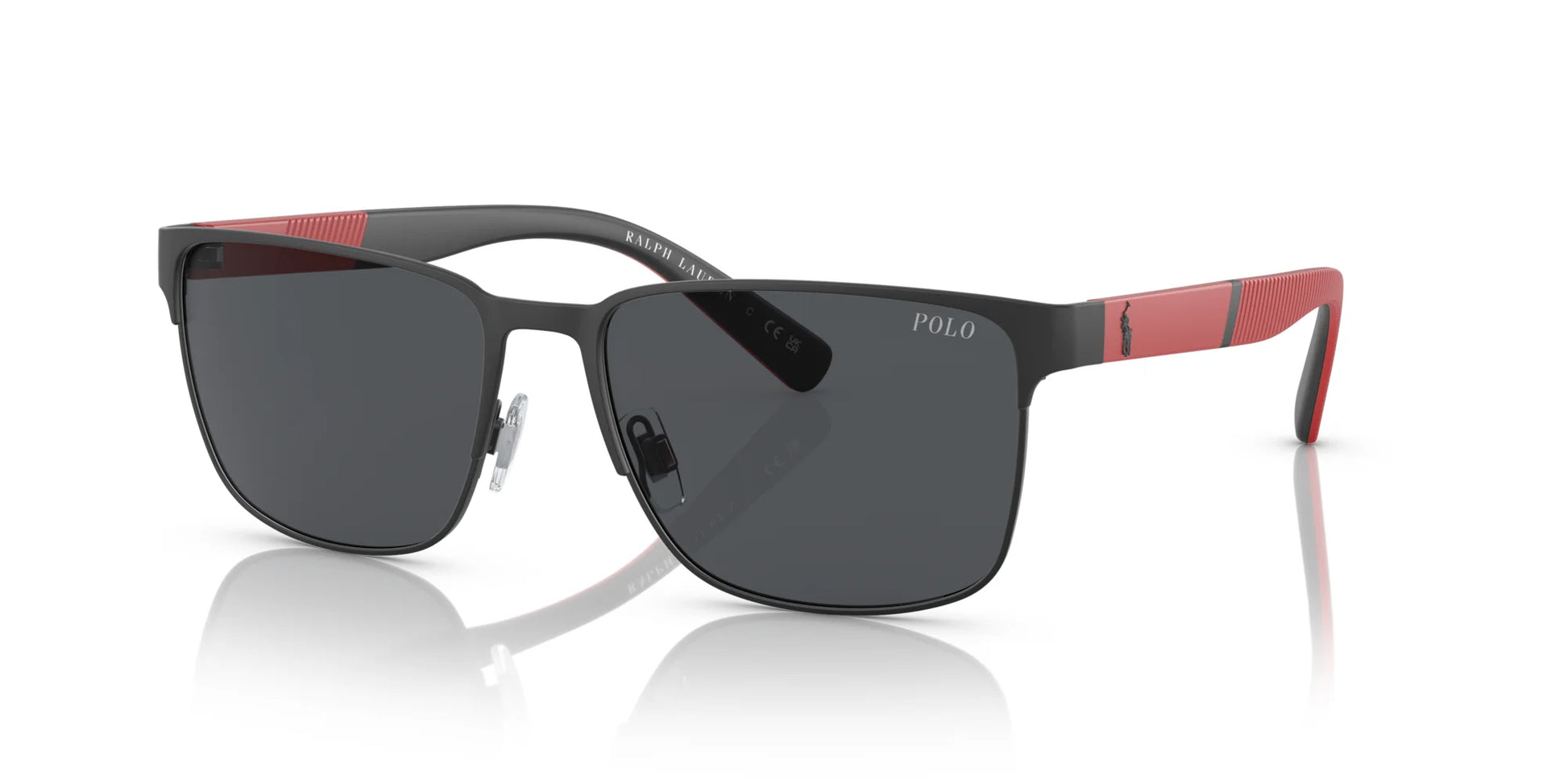 Polo PH3143 Sunglasses Matte Black / Dark Grey