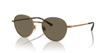 Polo PH3144 Sunglasses Semi-Shiny Brass / Brown