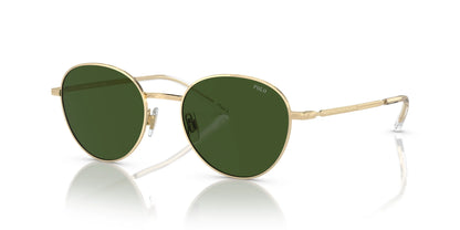 Polo PH3144 Sunglasses Shiny Pale Gold / Bottle Green