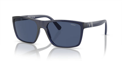 Polo PH4133 Sunglasses Shiny Transparent Navy Blue / Dark Blue