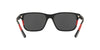 Polo PH4137 Sunglasses | Size 57 / Matte Black / Rubber Red / Grey (3N 9.3%)