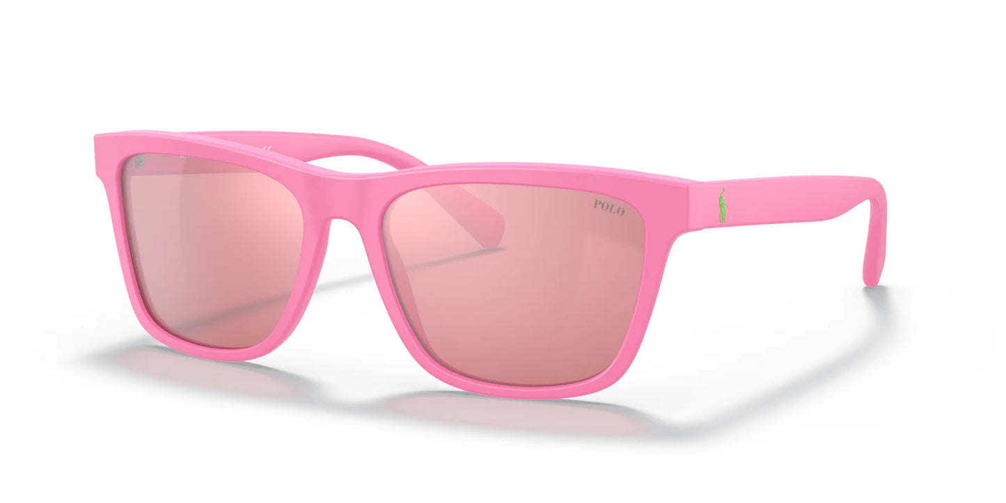 Polo PH4167 Sunglasses Matte Maui Pink / Pink Mirror White