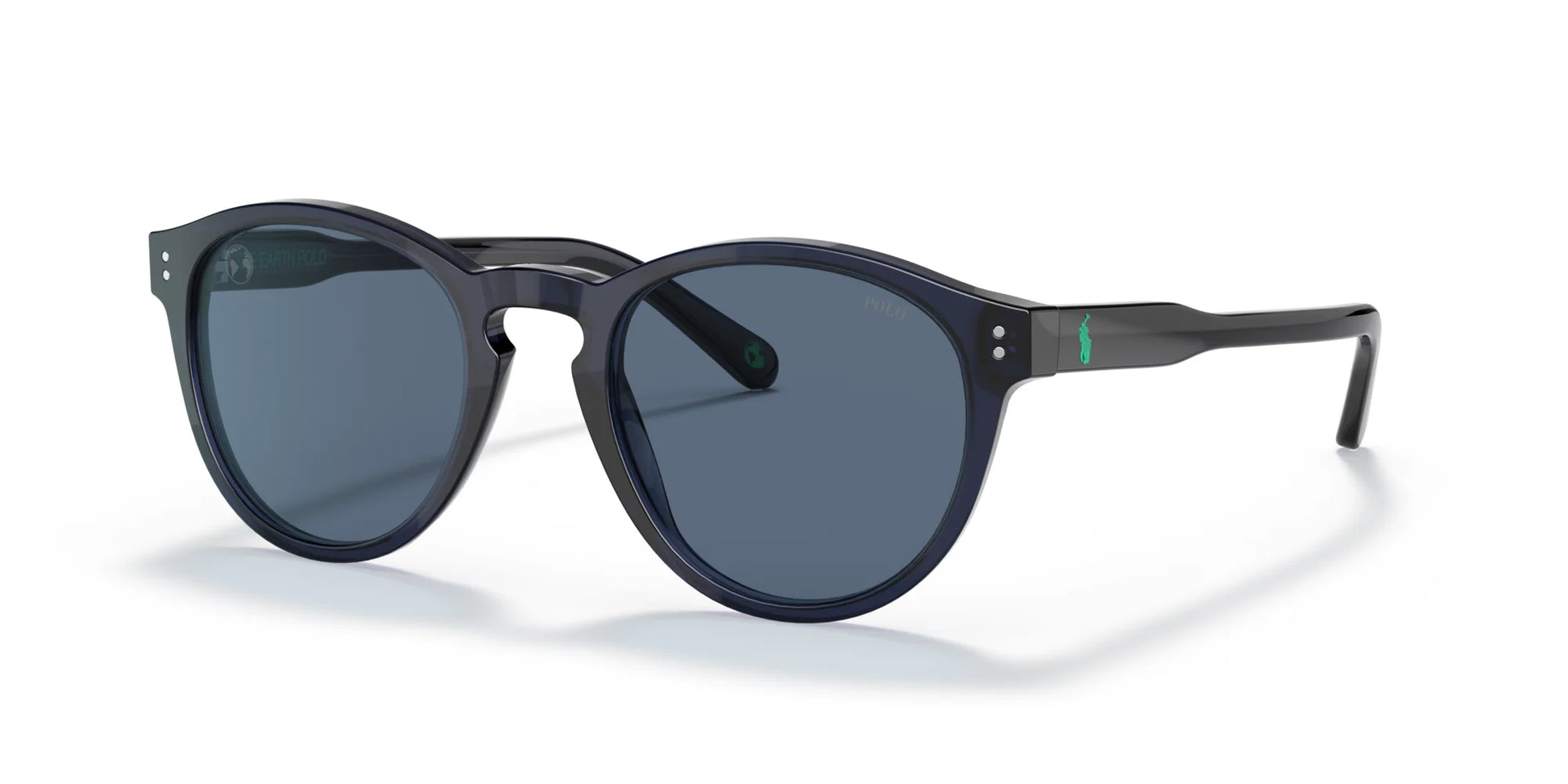 Polo PH4172 Sunglasses Shiny Transparent Blue / Dark Blue