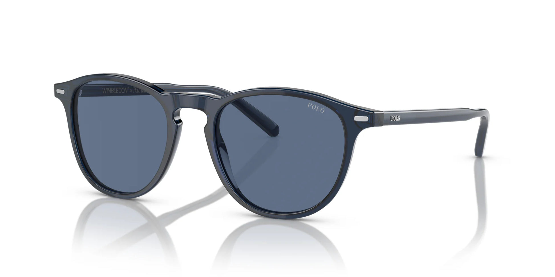 Polo PH4181 Sunglasses Shiny Transparent Navy Blue / Blue