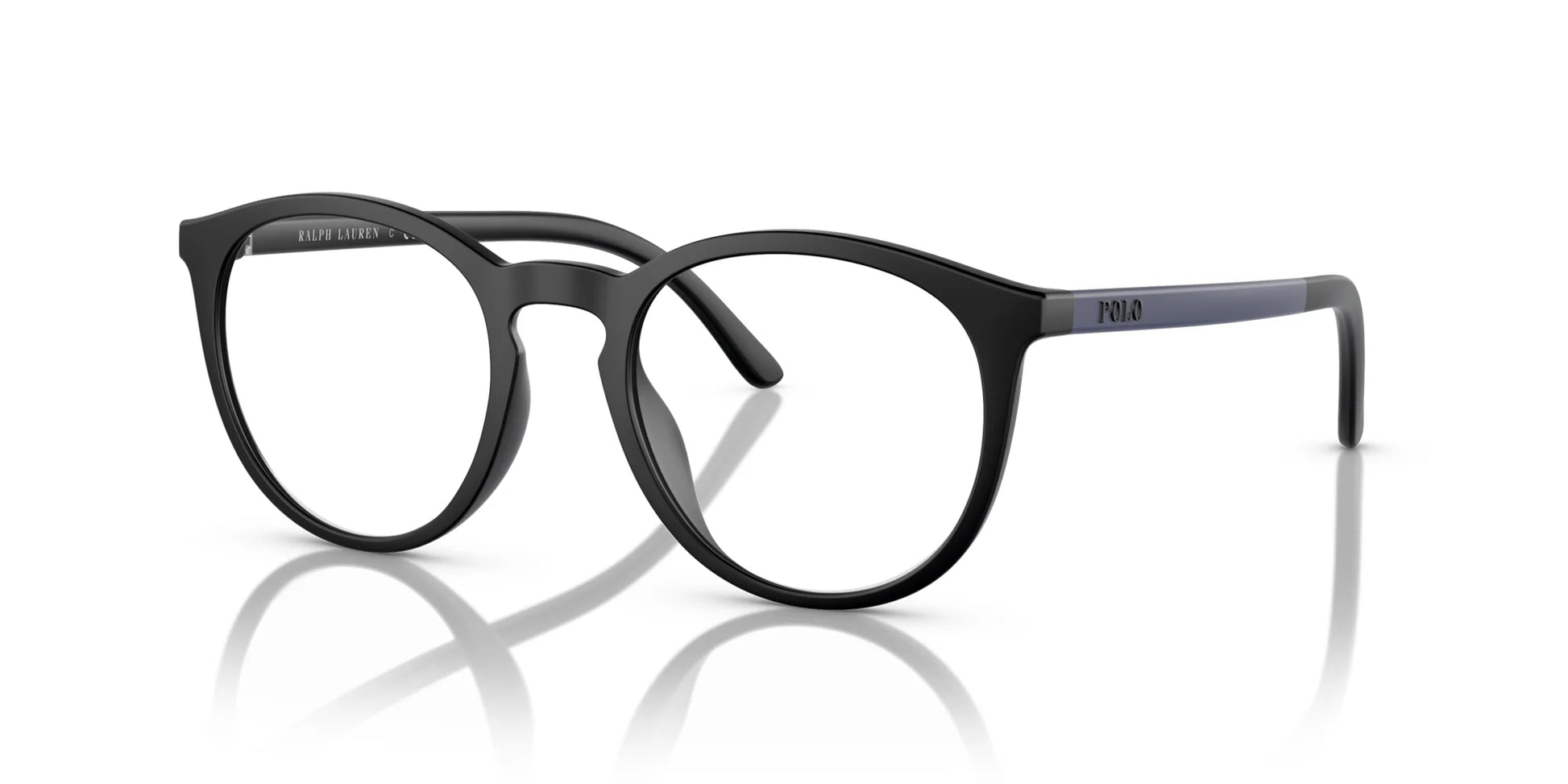 Polo PH4183U Eyeglasses with Sun-clips Matte Black / Grey Blue