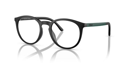 Polo PH4183U Eyeglasses with Sun-clips Matte Black / Light Blue