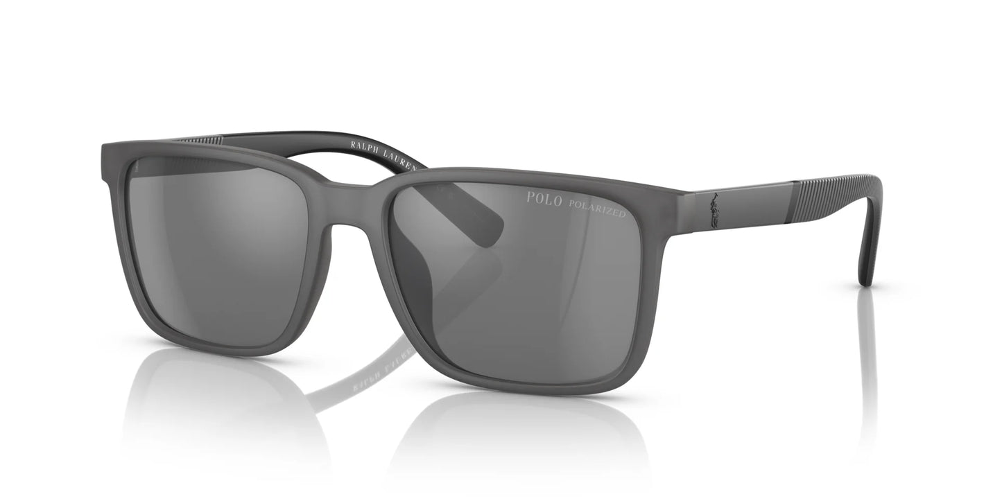 Polo PH4189U Sunglasses Matte Transparent Grey / Polar Grey Mirror Silver