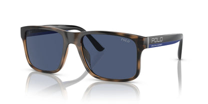 Polo PH4195U Sunglasses Shiny Brown Havana / Blue