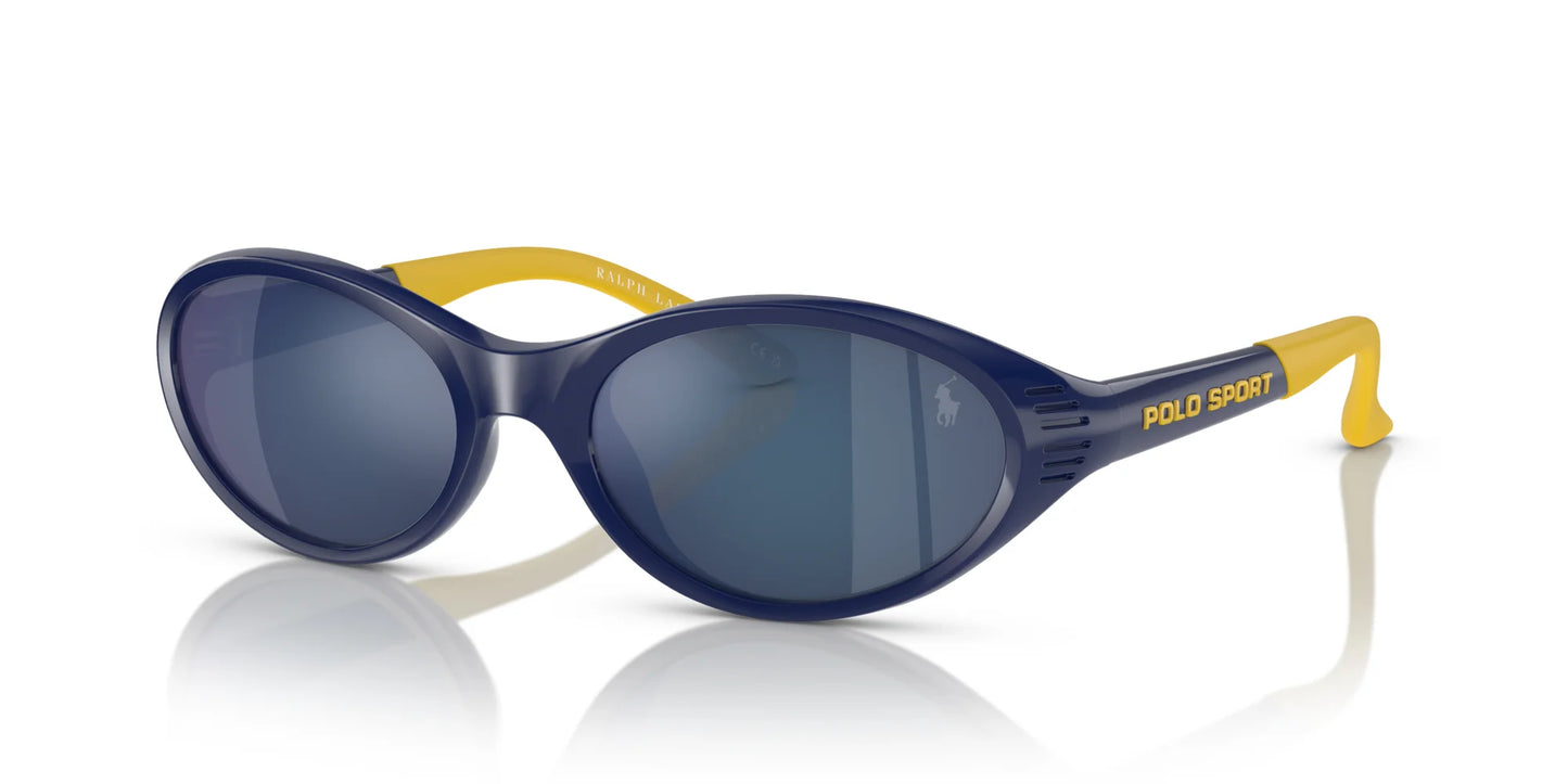 Polo PH4197U Sunglasses Shiny Heritage Blue / Blue Mirror