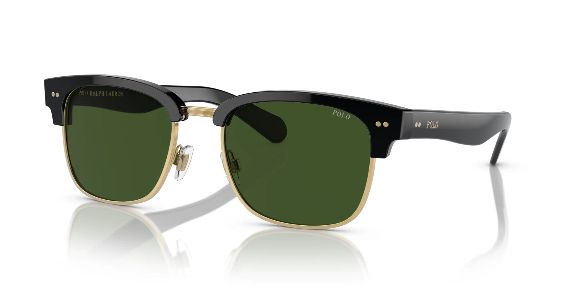 Polo PH4202 Sunglasses Shiny Black / Dark Green