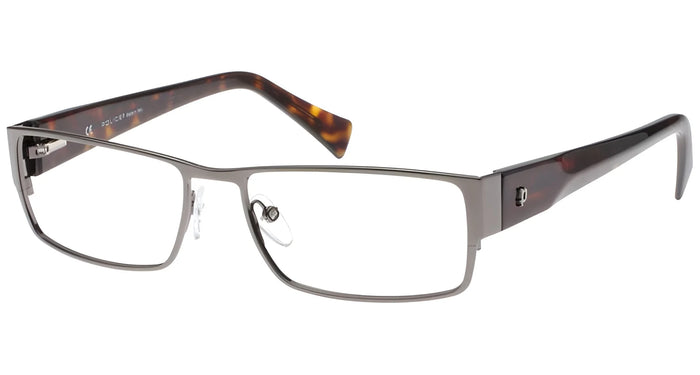 Police 8428 Eyeglasses / Gunmetal Black / Turquoise / Size M