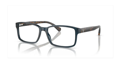 Polo PH2123 Eyeglasses Shiny Transparent Blue