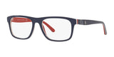 Polo PH2211 Eyeglasses Shiny Navy Blue / White / Red