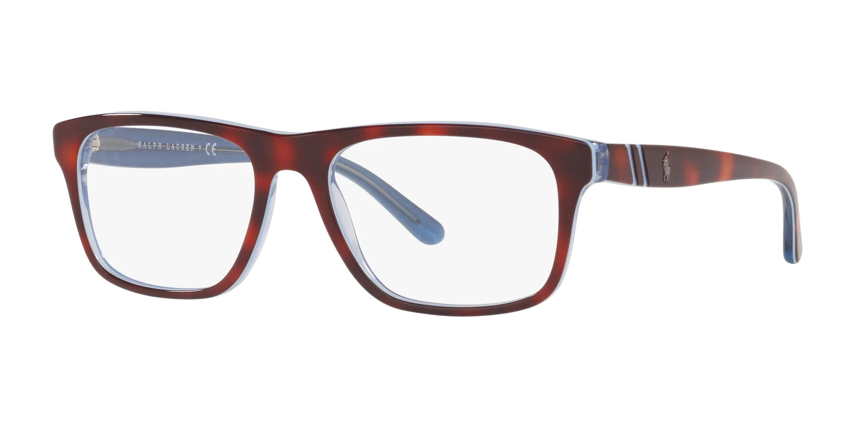 Polo PH2211 Eyeglasses Havana / Azure / Transparent Azure