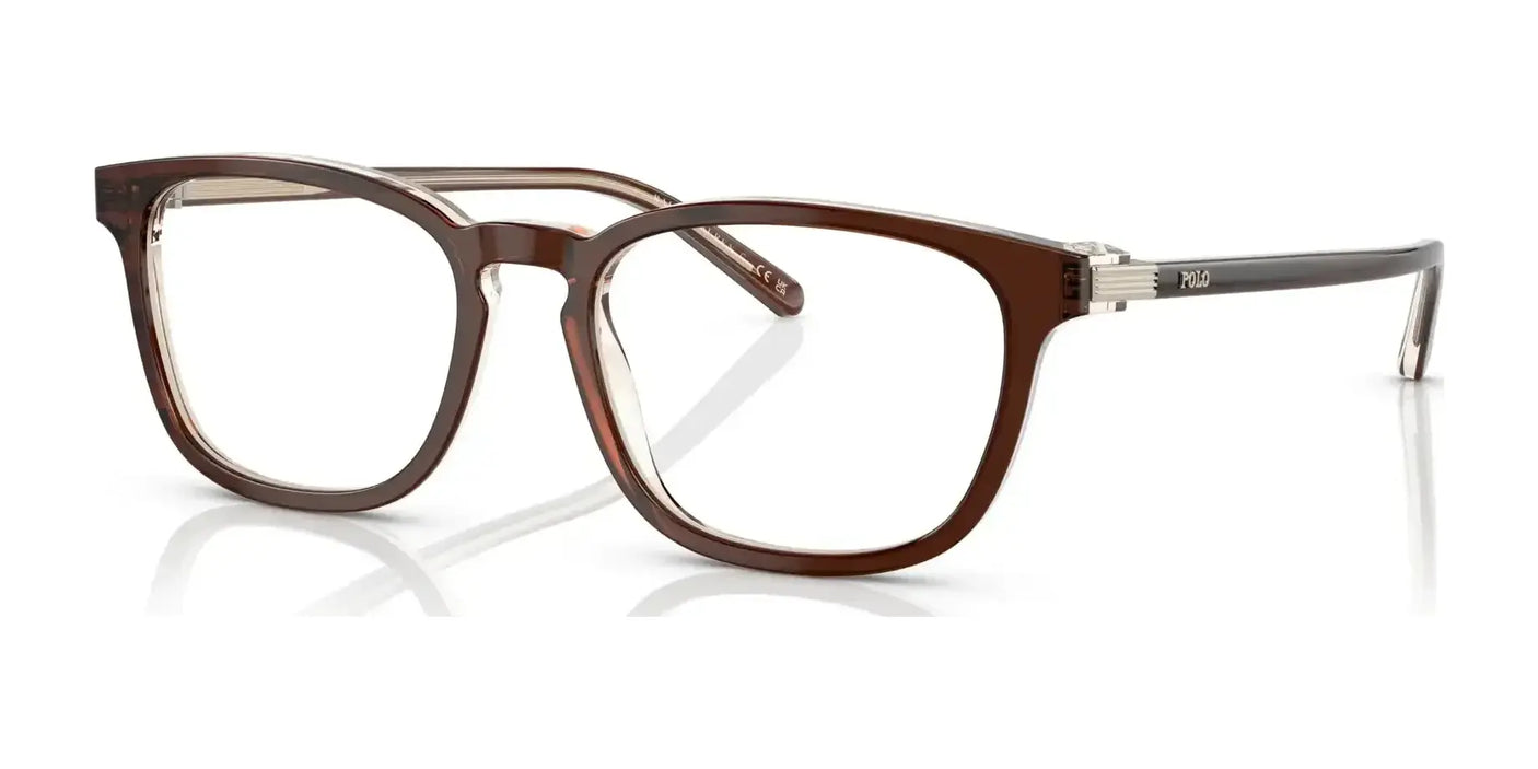 Polo PH2253 Eyeglasses Shiny Transparent Brown On Crystal