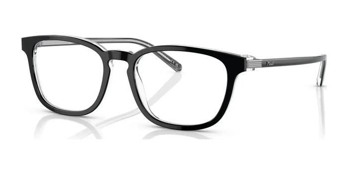 Polo PH2253F Eyeglasses | Size 54 / Shiny Black On Crystal №6026