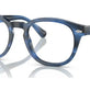 Shiny Striped Blue Havana №6139
