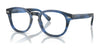 Polo PH2272F Eyeglasses | Size 49 / Shiny Striped Blue Havana №6139