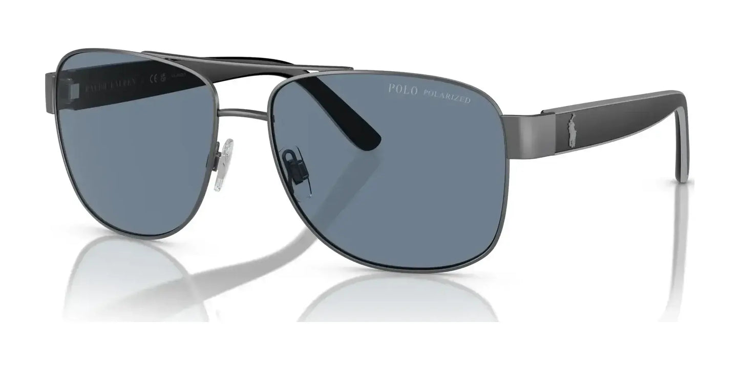 Polo PH3122 Sunglasses Matte Dark Gunmetal / Polarized Blue