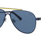 Semi-Shiny Navy Blue & Yellow №939480
