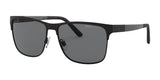 Polo PH3128 Sunglasses Matte Black On Shiny Black / Grey (Polarized)