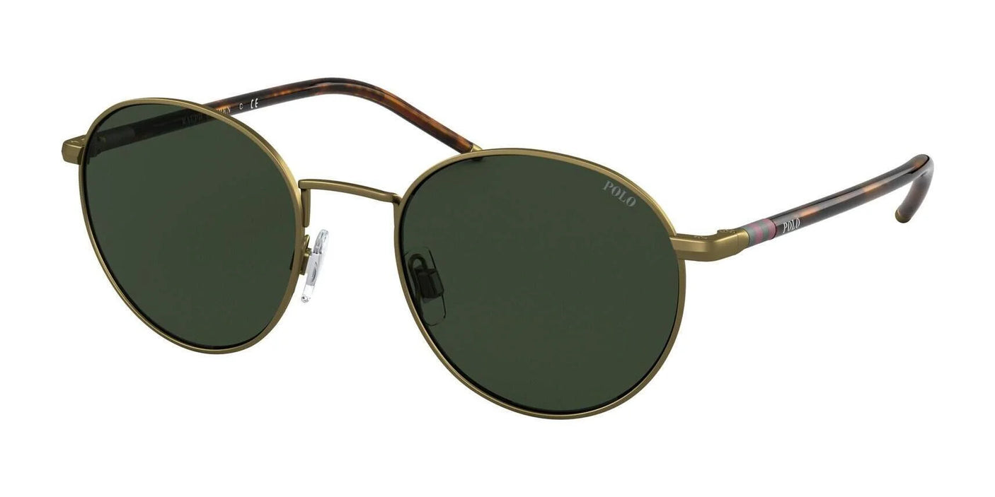 Polo PH3133 Sunglasses Semi-Shiny Brass / Green