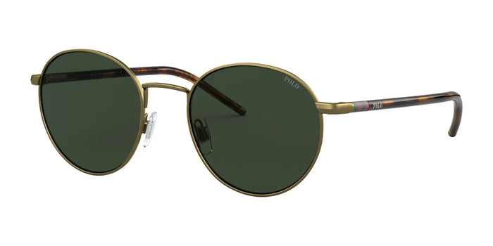 Polo PH3133 Sunglasses | Size 51 / Semi-Shiny Brass №932471 / Green (3N 12.9%)