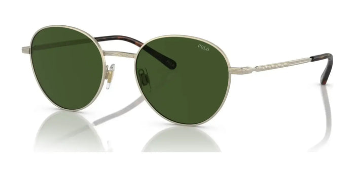 Polo PH3144 Sunglasses | Size 51 / Semi Shiny Pale Gold / Dark Green (3N 9.7%) №921171