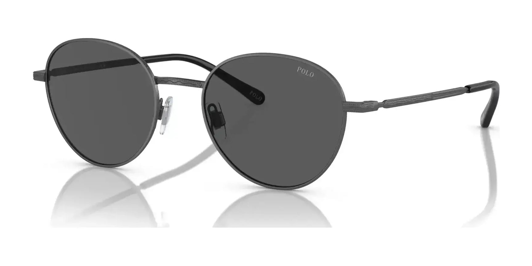 Polo PH3144 Sunglasses Semishiny Dark Gunmetal / Grey