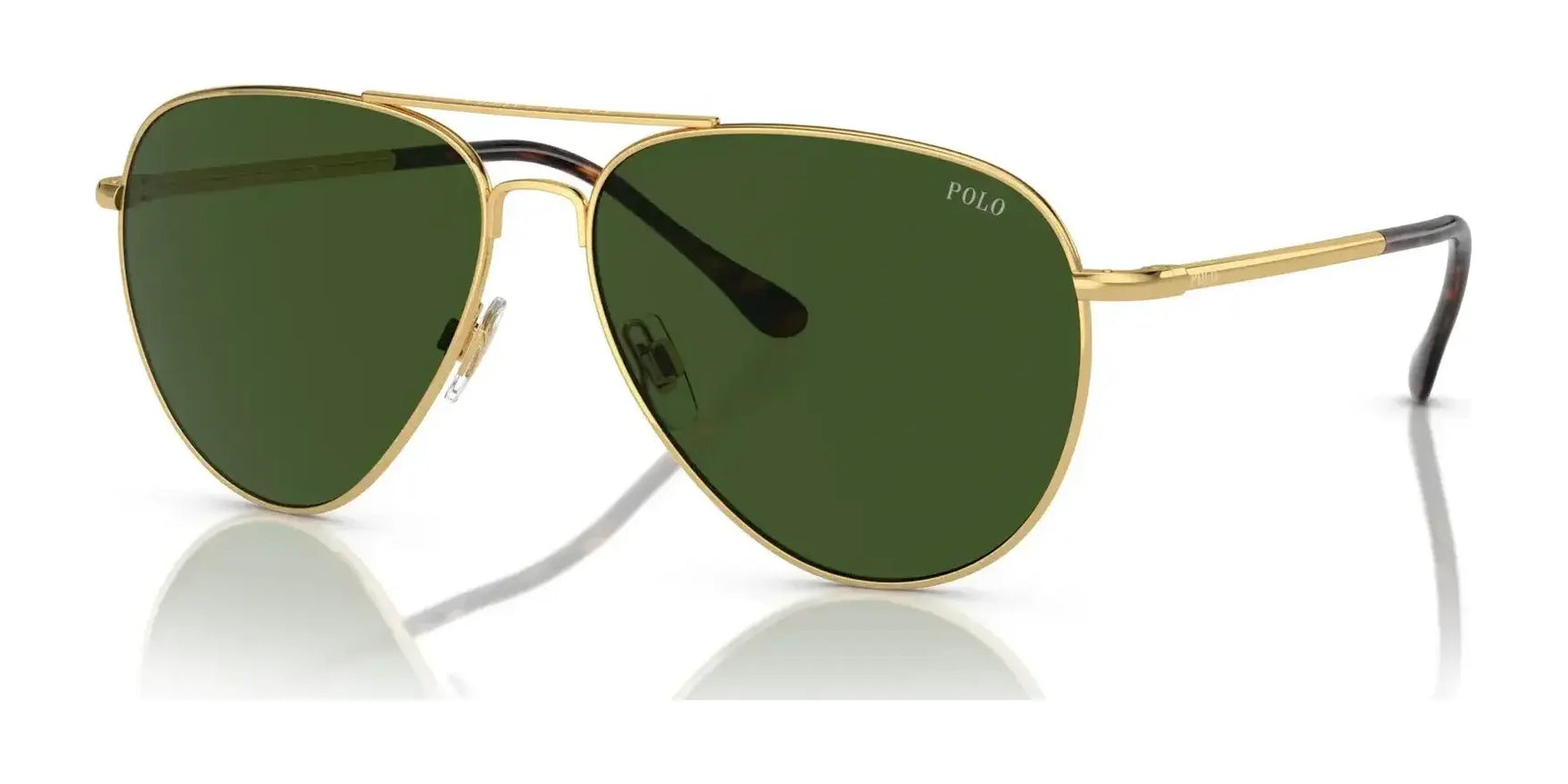 Polo PH3148 Sunglasses Shiny Gold / Bottle Green
