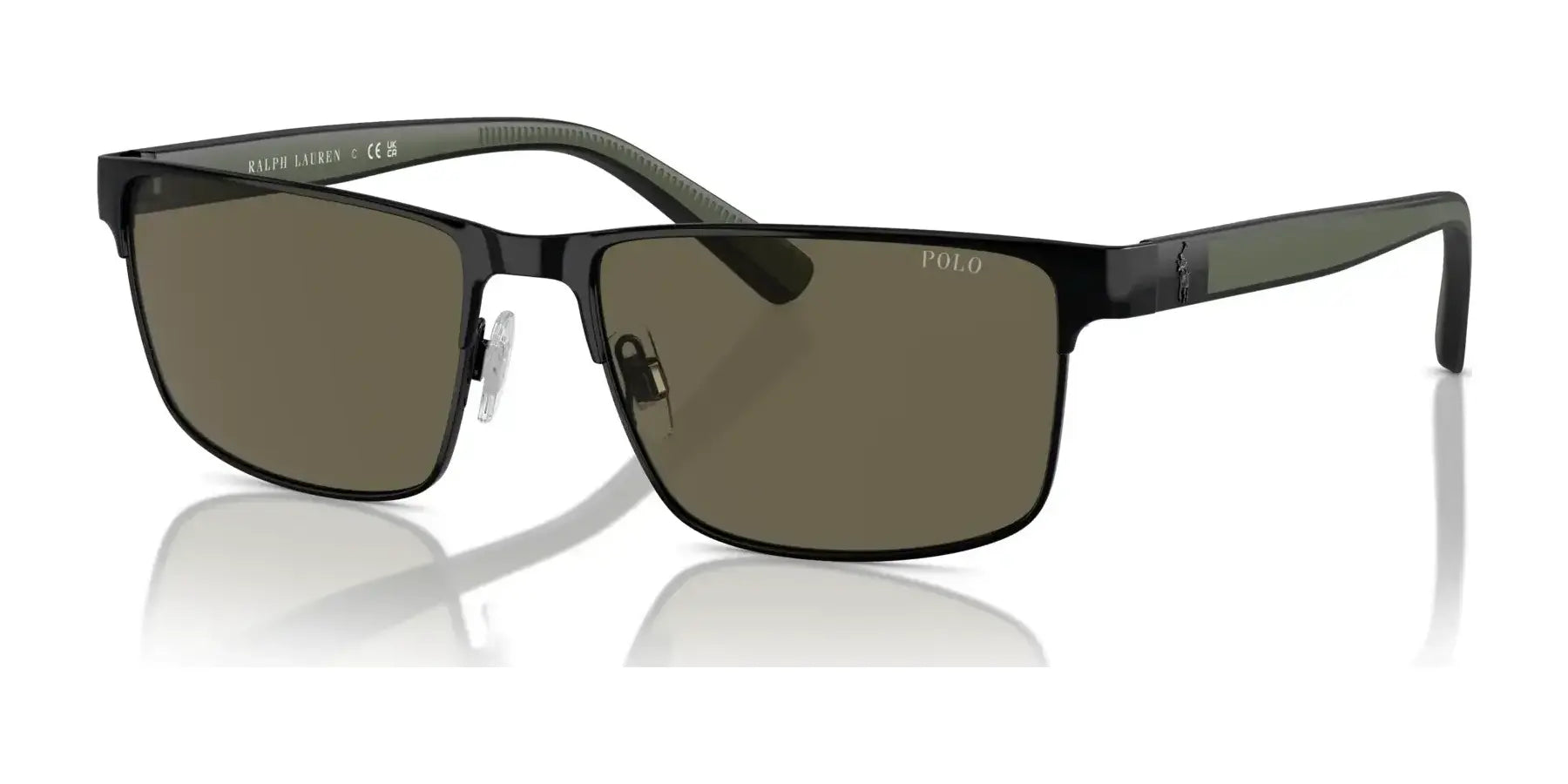 Polo PH3155 Sunglasses Shiny Black / Brown