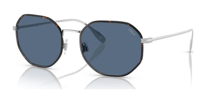 Polo PH3157 Sunglasses | Size 56 / Brushed Silver / Dark Blue (3N 14.9%) №942380