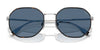 Polo PH3157 Sunglasses | Size 56 / Brushed Silver / Dark Blue (3N 14.9%) №942380