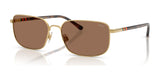 Polo PH3159 Sunglasses Semishiny Gold / Dark Brown